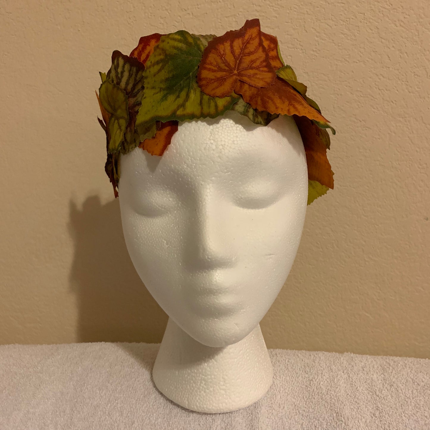 All-Leaf Wreath -Rust & olive leaves