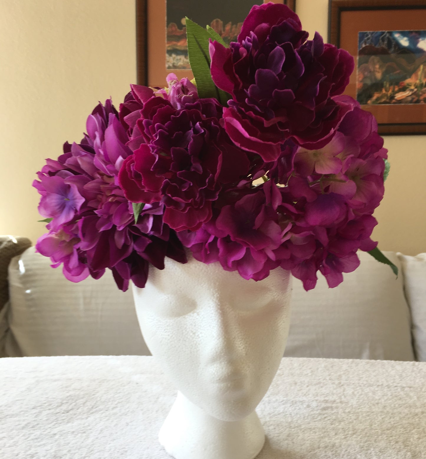 XL Fantasy Wreath - Multiple shades of purple