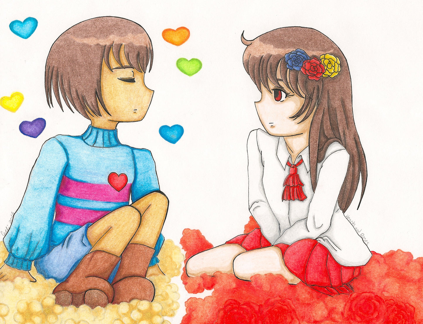 Fan Art - Hearts & Roses