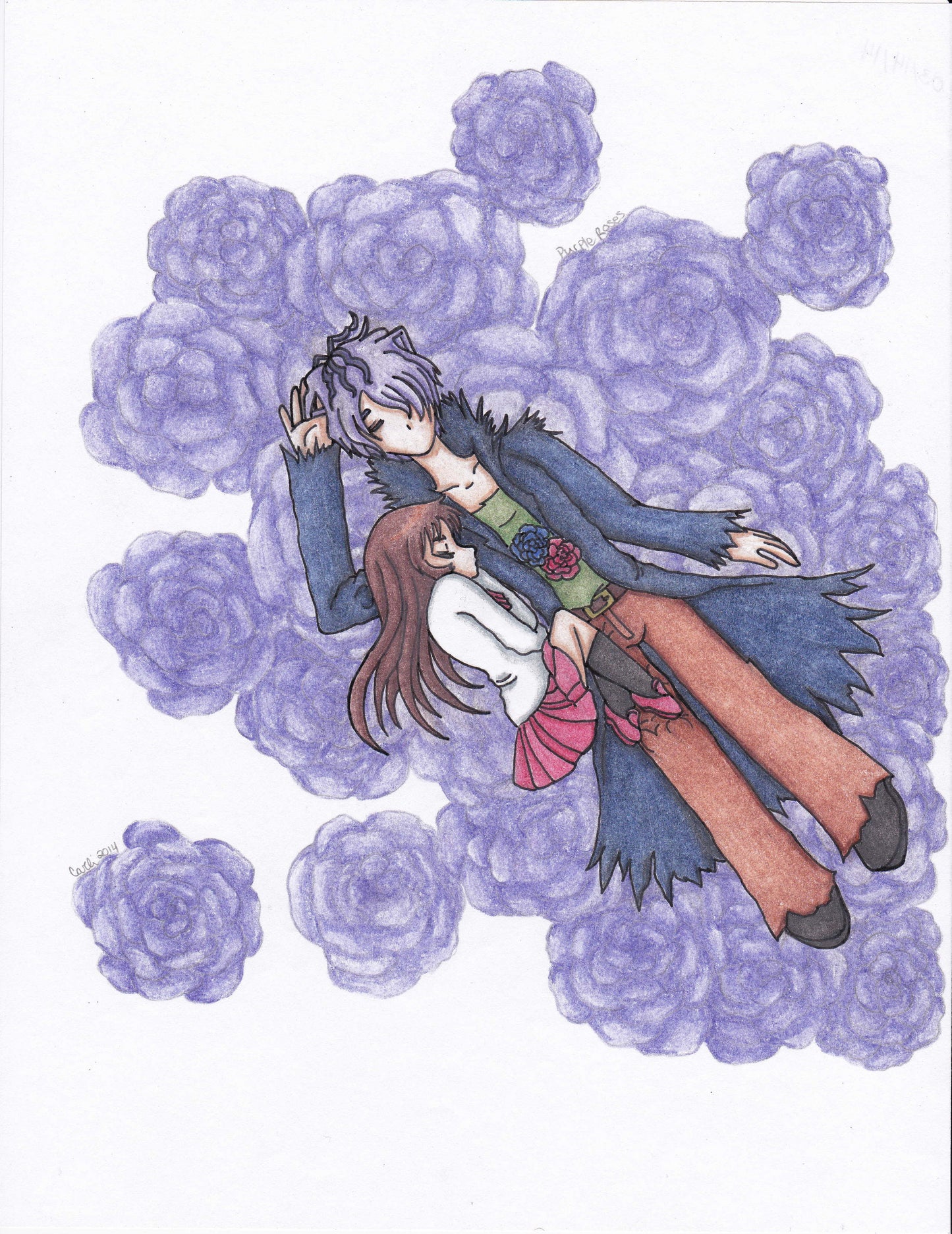 Fan Art - Purple Roses