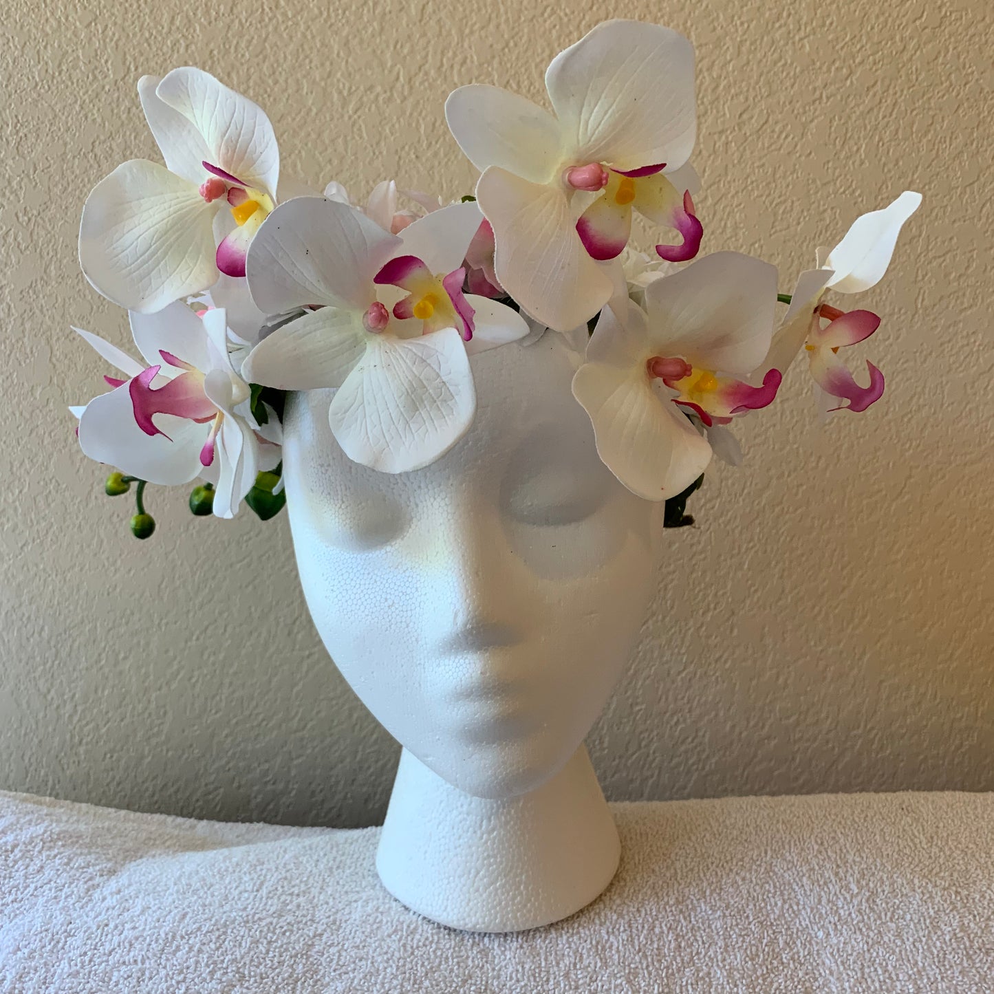 Large Wreath - White Orchids