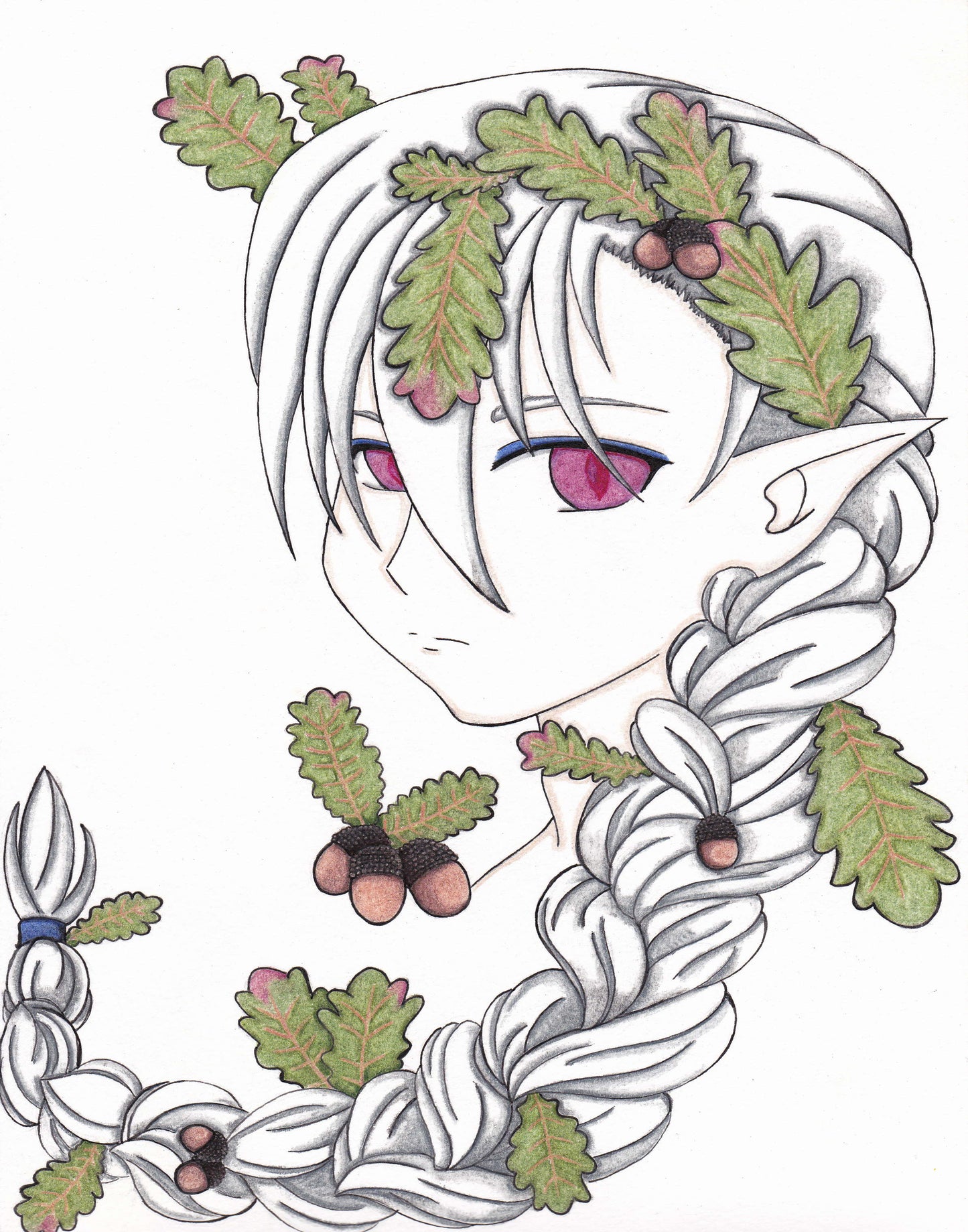 Original Art - Acorn Wreath