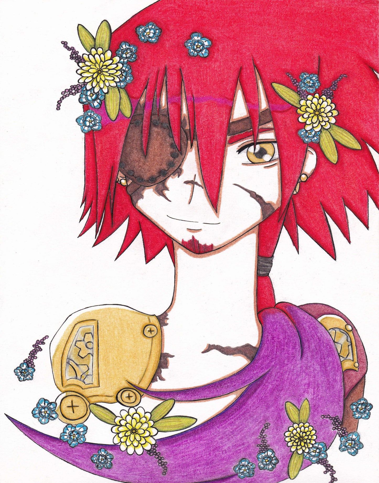 Original Art - Little Flower Wreath