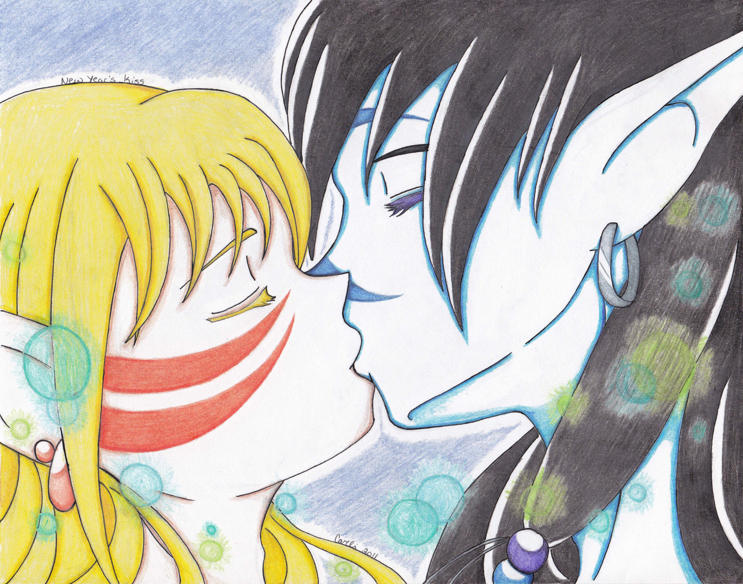 Original Art - New Year's Kiss