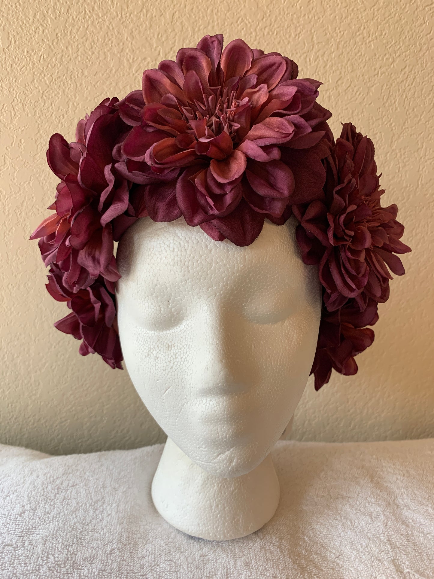 Extra Large Wreath - Burgundy Many Petals