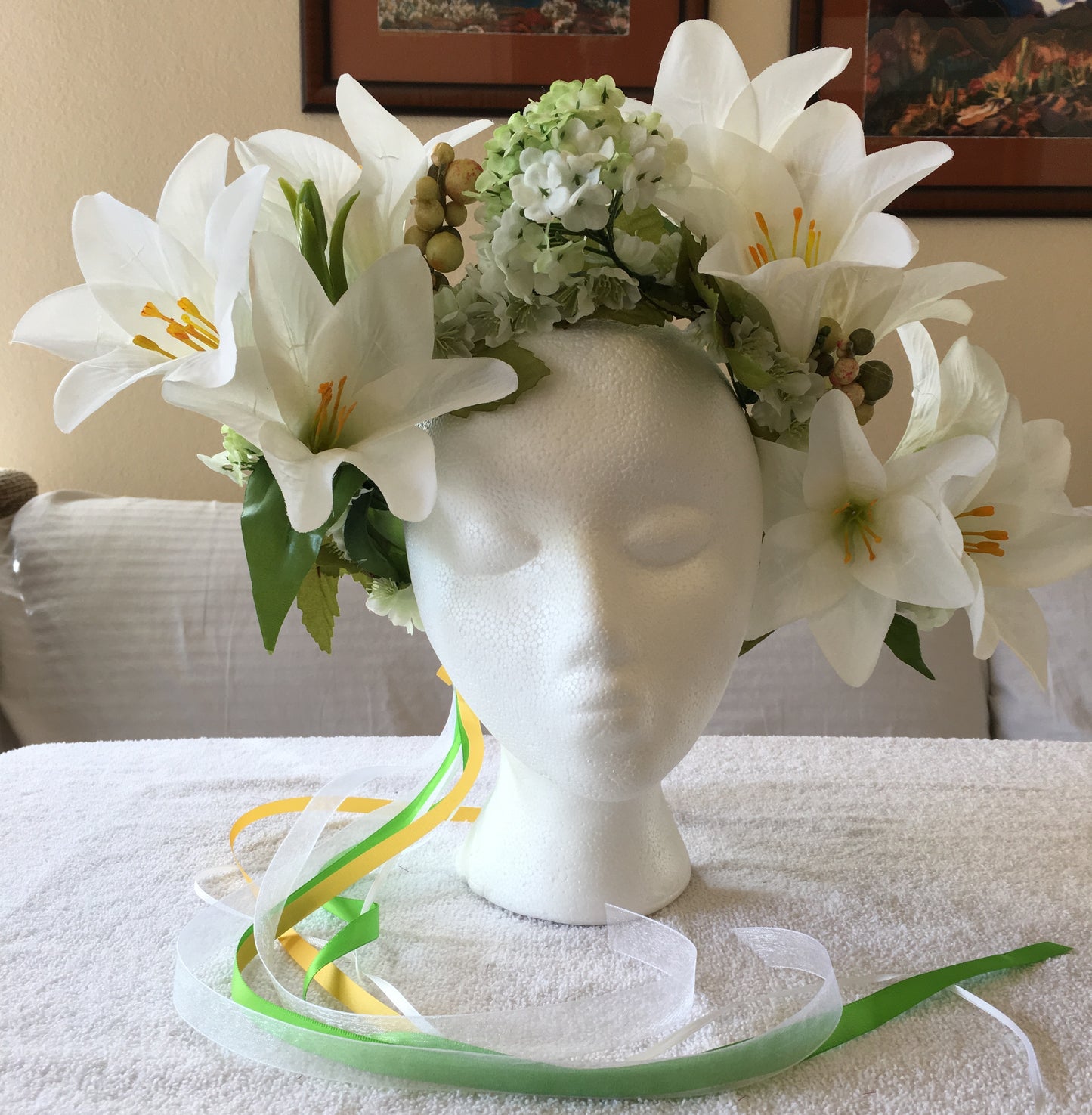 Extra Large Wreath - White Lilies