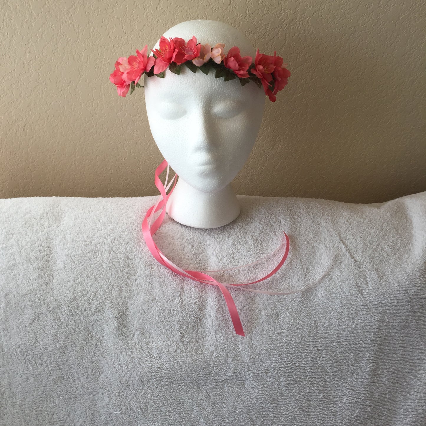 Extra Small Wreath - Peach Cherry Blossoms