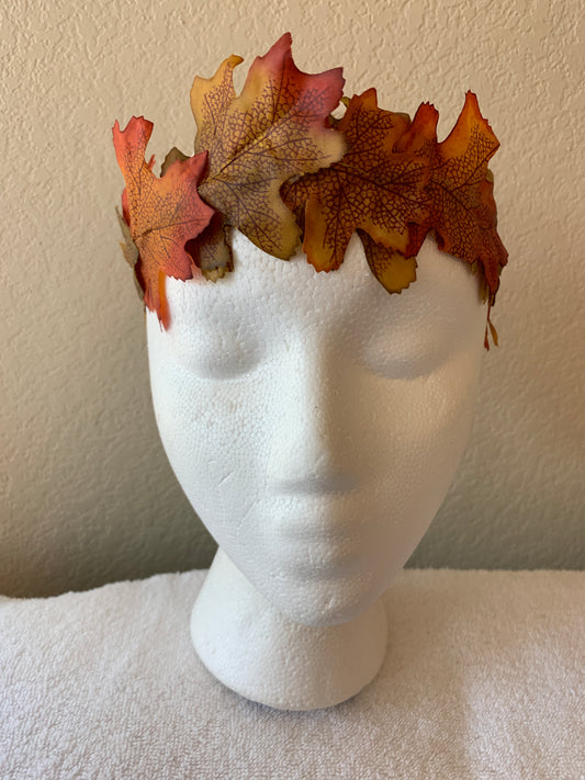 All-Leaf Wreath - Oak Leaves Fall Colors - No Berries