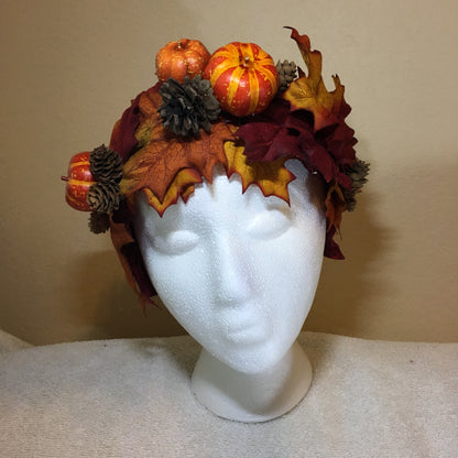 All-Leaf Wreath - "Pumpkin" Supreme