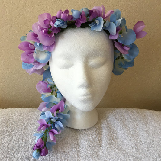 Cascade Wreath - Purple & blue