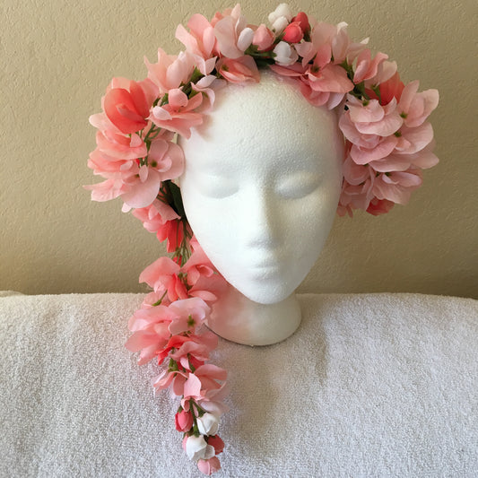 Cascade Wreath - Pink to coral