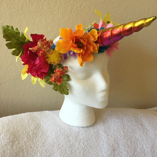 Large Wreath - Spring Rainbow Unicorn