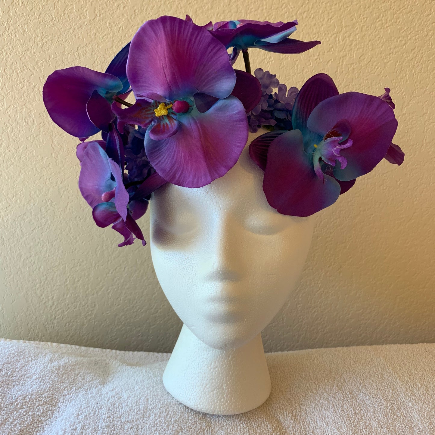 Large Wreath - Purple Orchids