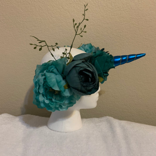 Large Wreath - Teal Unicorn