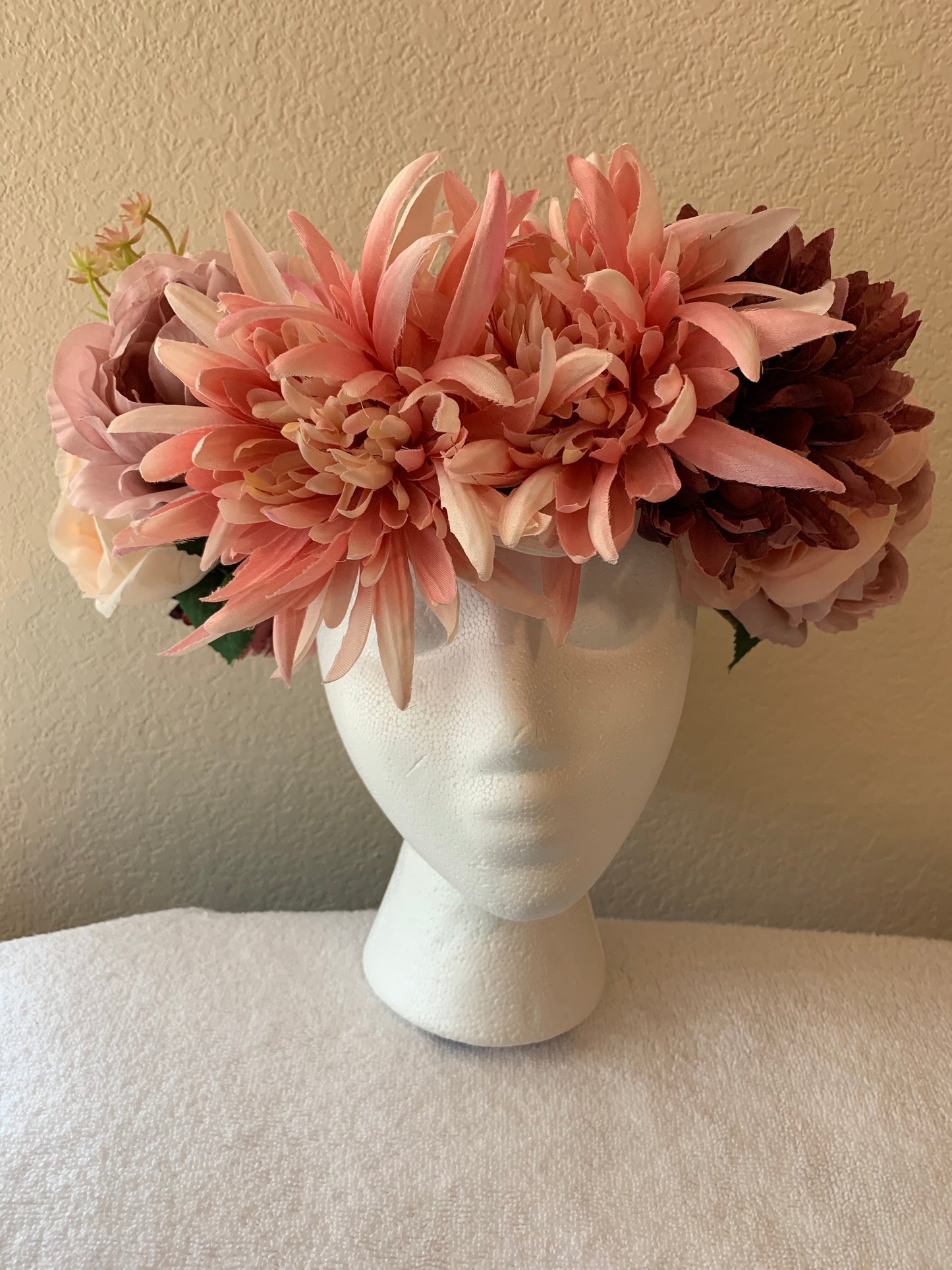 Large Wreath- Shades of Pink Flowers