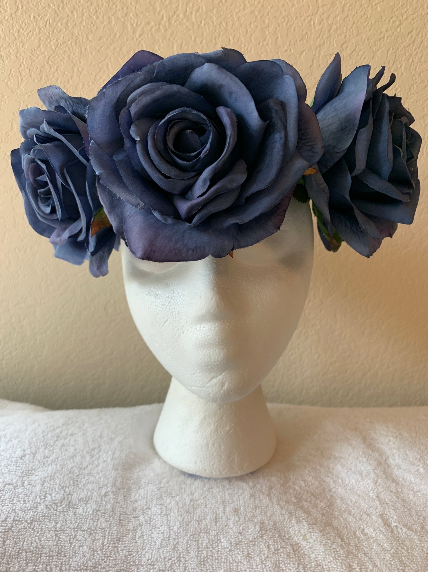 Large Wreath - Dusty Blue Roses