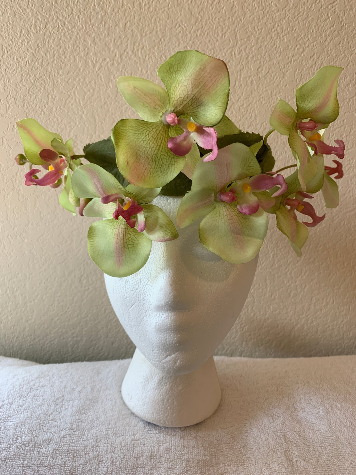 Large Wreath - Green Orchids