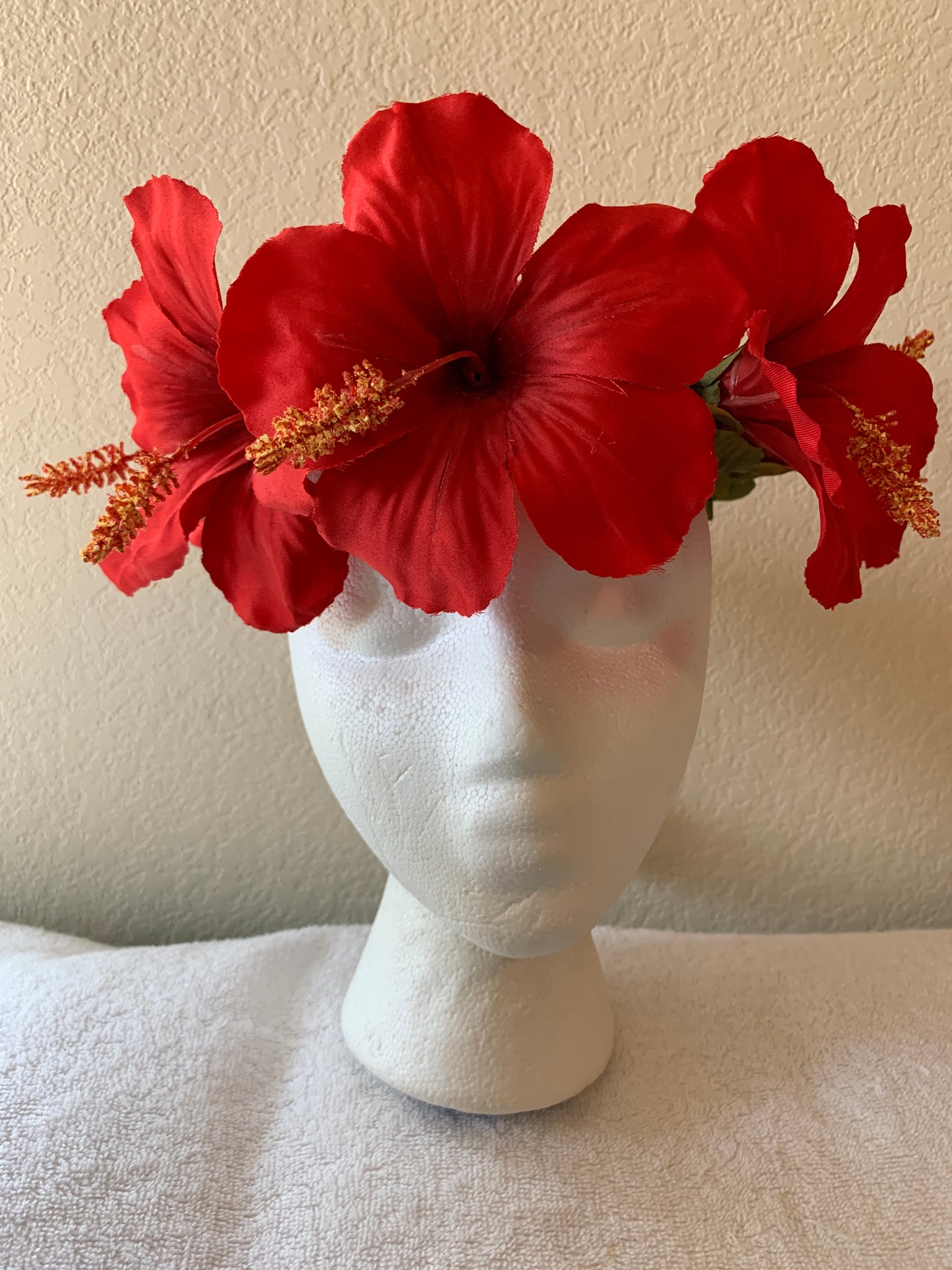 Large Wreath - Red Hibiscus