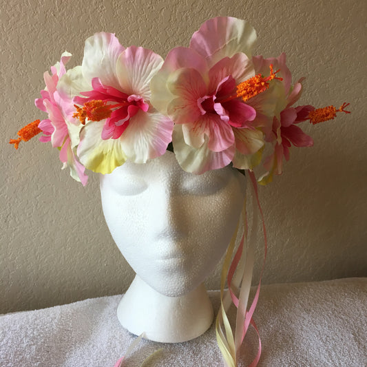 Large Wreath - Rainbow hibiscus