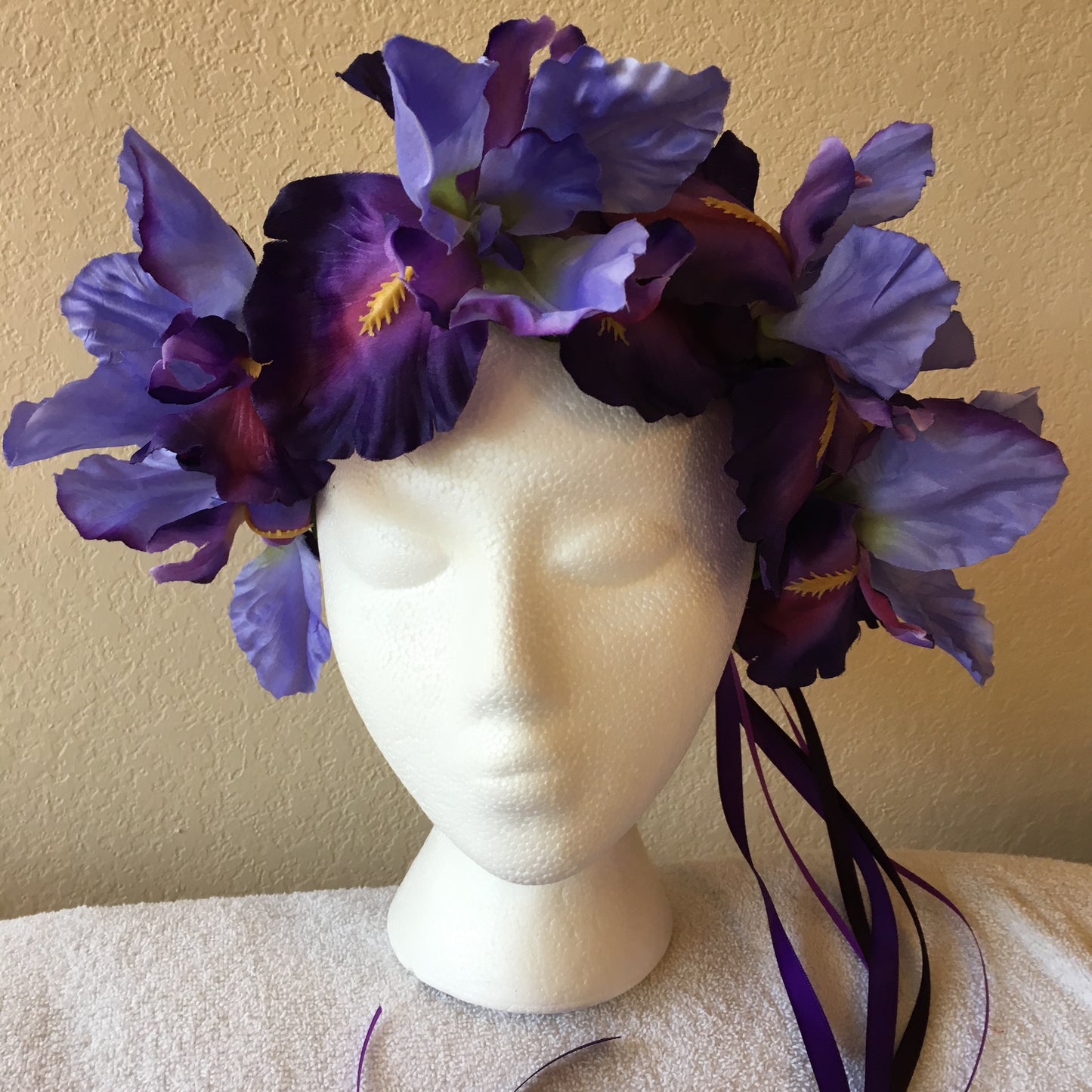 Large Wreath - Purple iris