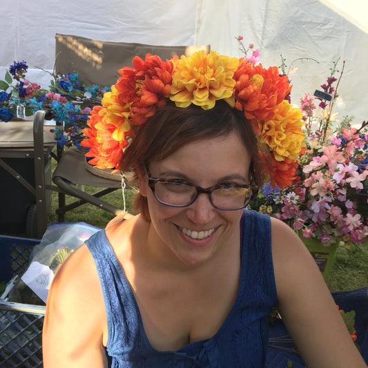 Large Wreath - Yellow & orange flowers