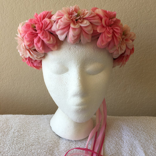 Medium Wreath - Pink pom poms