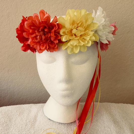 Medium Wreath - Multicolored fluffies