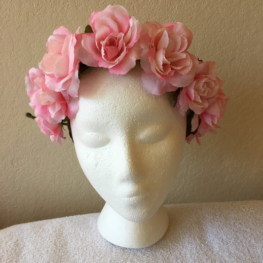 Medium Wreath - All pink roses