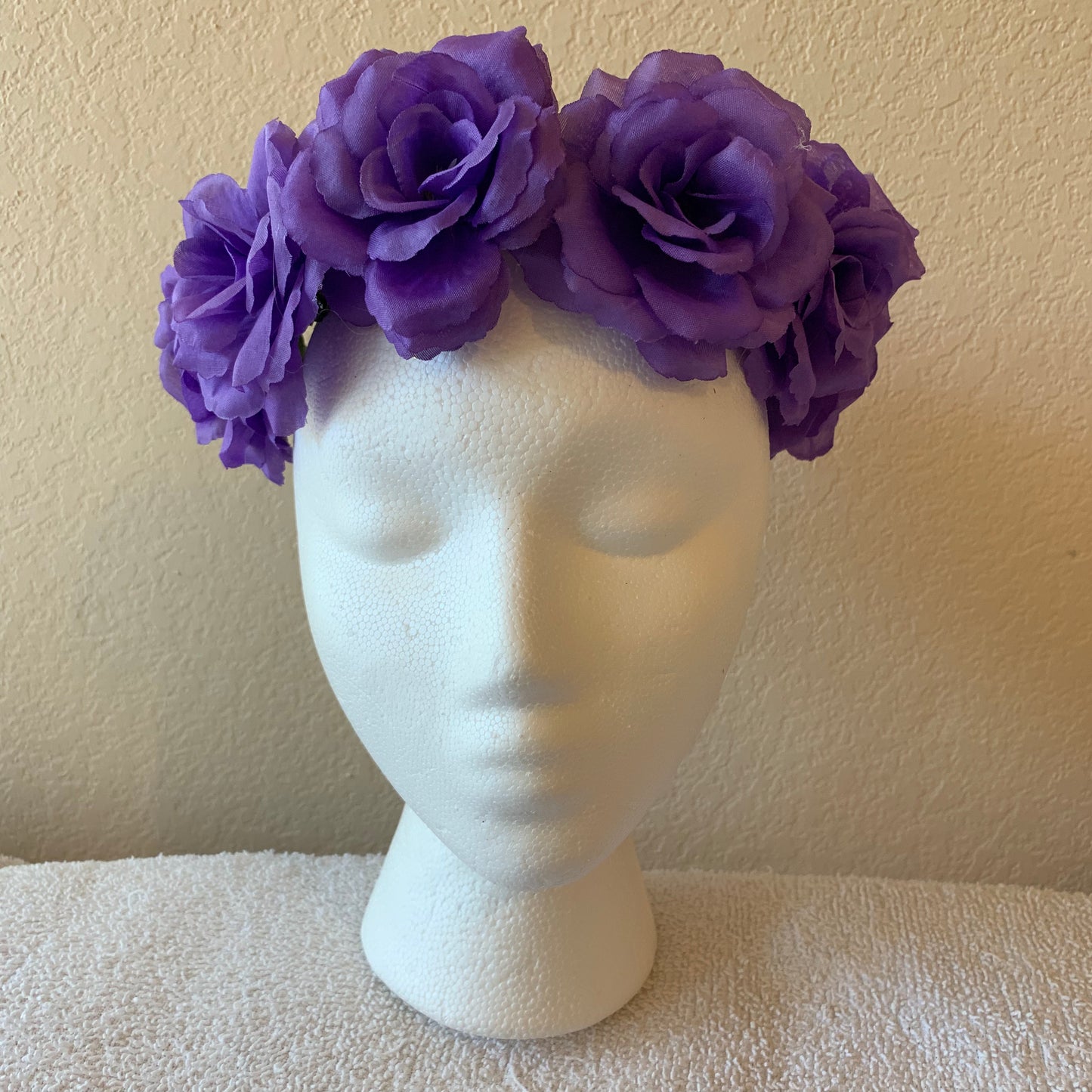 Medium Wreath -Purple roses
