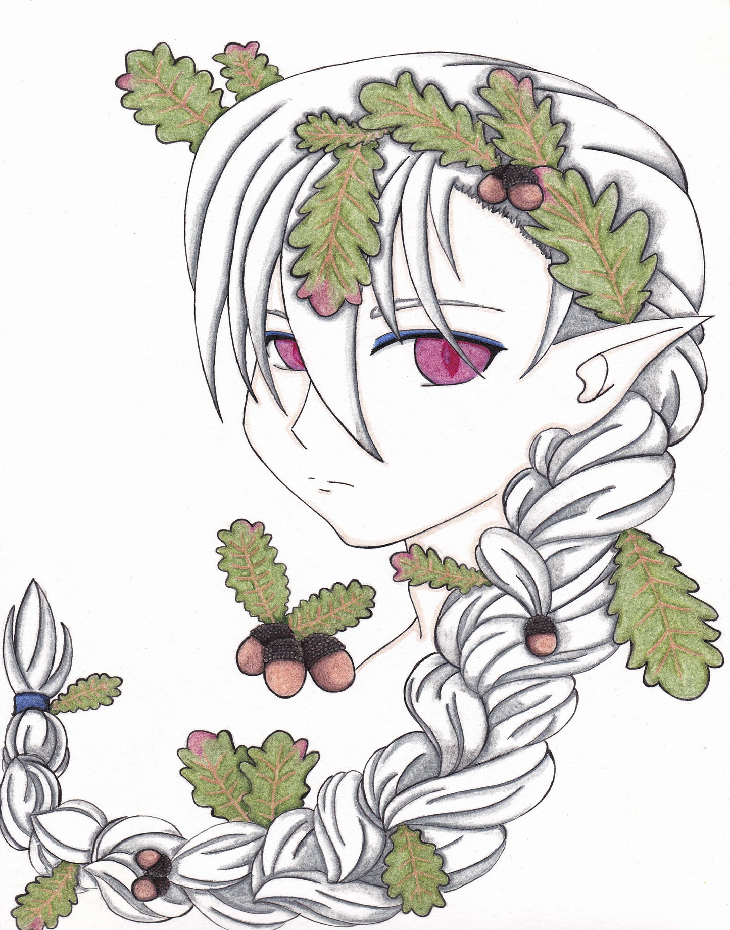 Original Art - Acorn Wreath