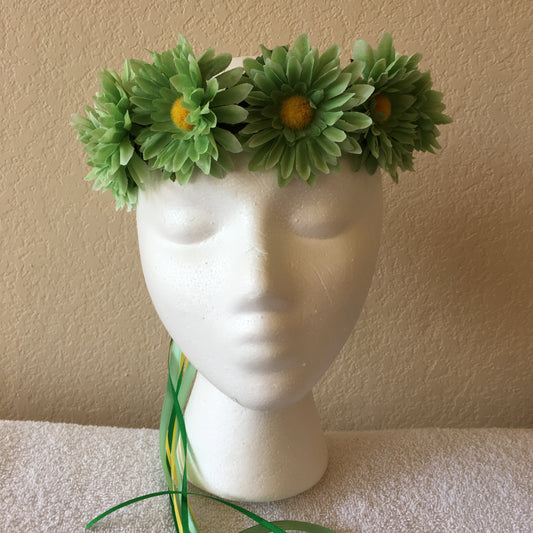 Small Wreath - Mint green daisies (9)