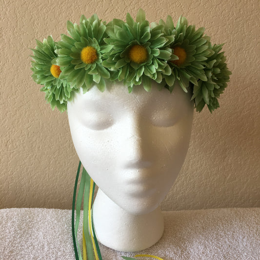 Small Wreath - Mint green daisies (10)