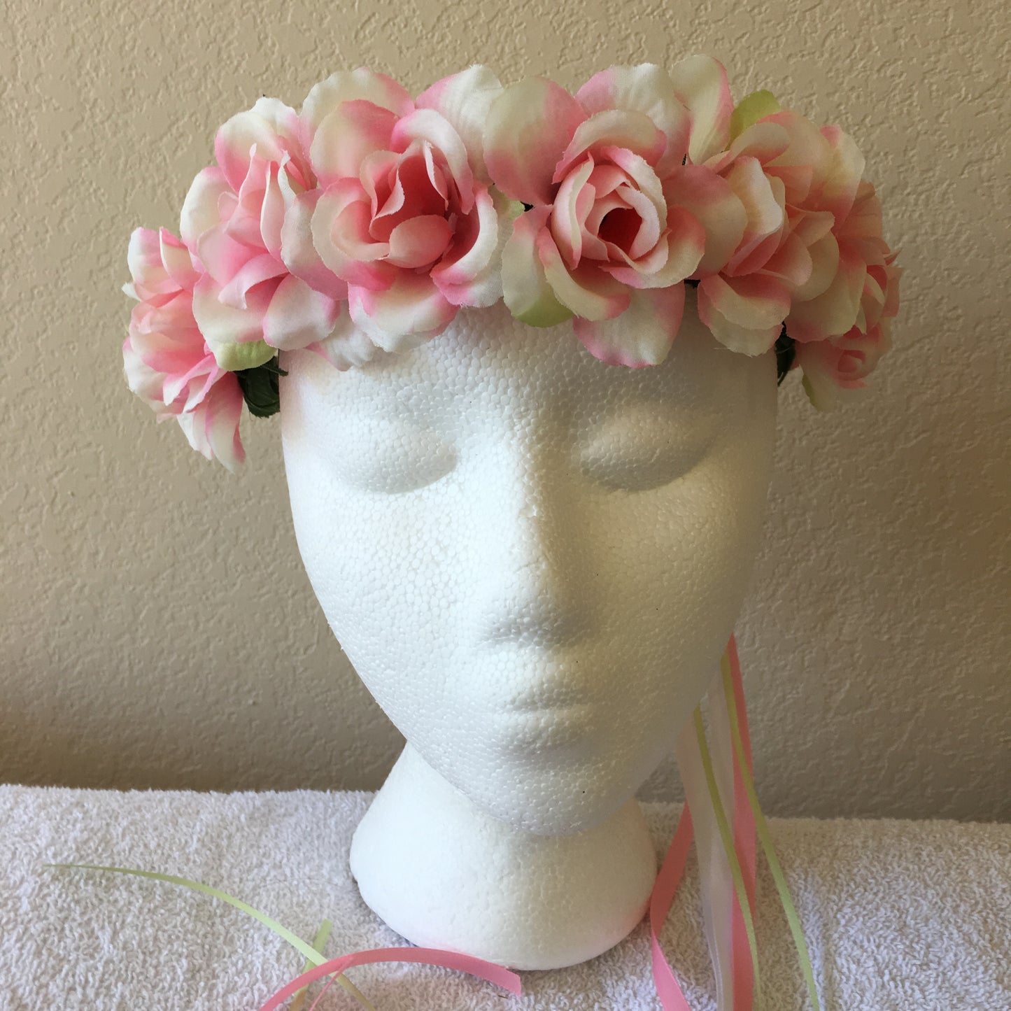 Small Wreath - Pink & white roses