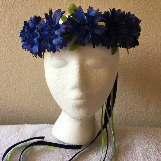 Small Wreath - All dark blue flowers