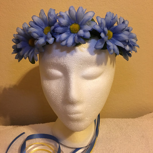 Small Wreath - Blue daises