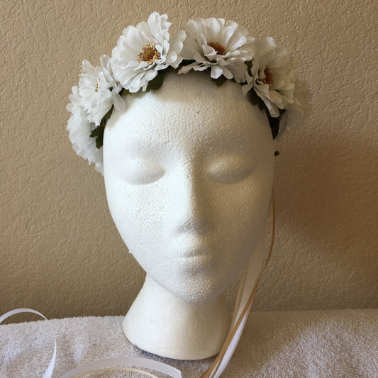 Small Wreath - White daisies