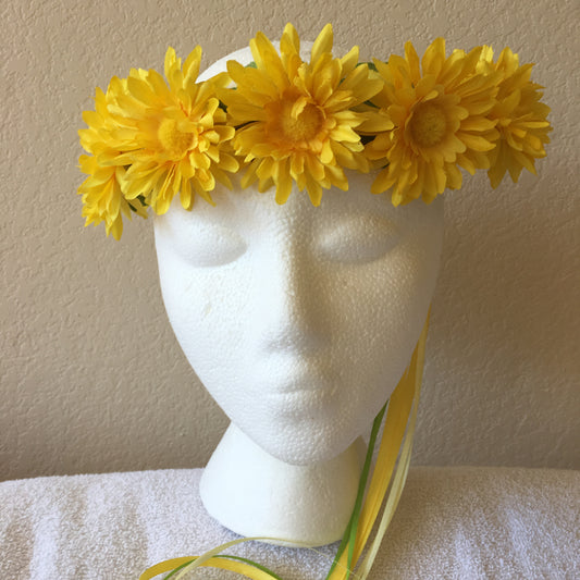 Small Wreath - All yellow daisies