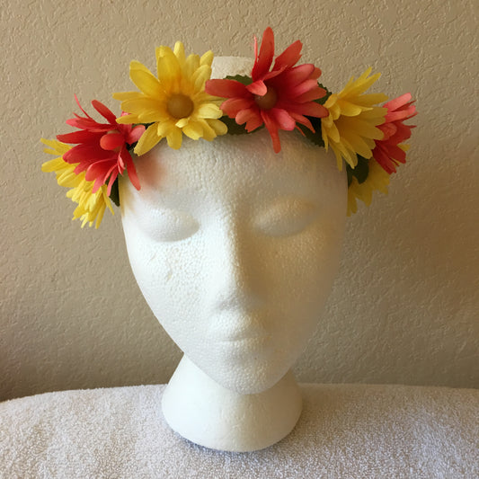 Small Wreath - Yellow & orange daisies