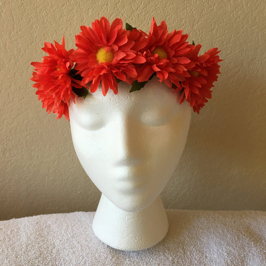 Small Wreath - All orange daisies