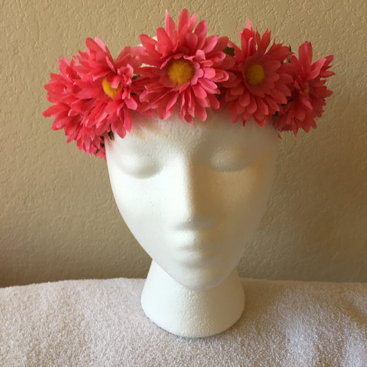 Small Wreath - All pink daisies