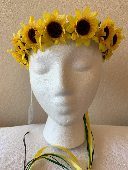 Small Wreath - All Bright Yellow Sunflowers