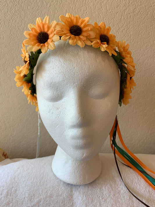 Small Wreath - All Orange Sunflowers