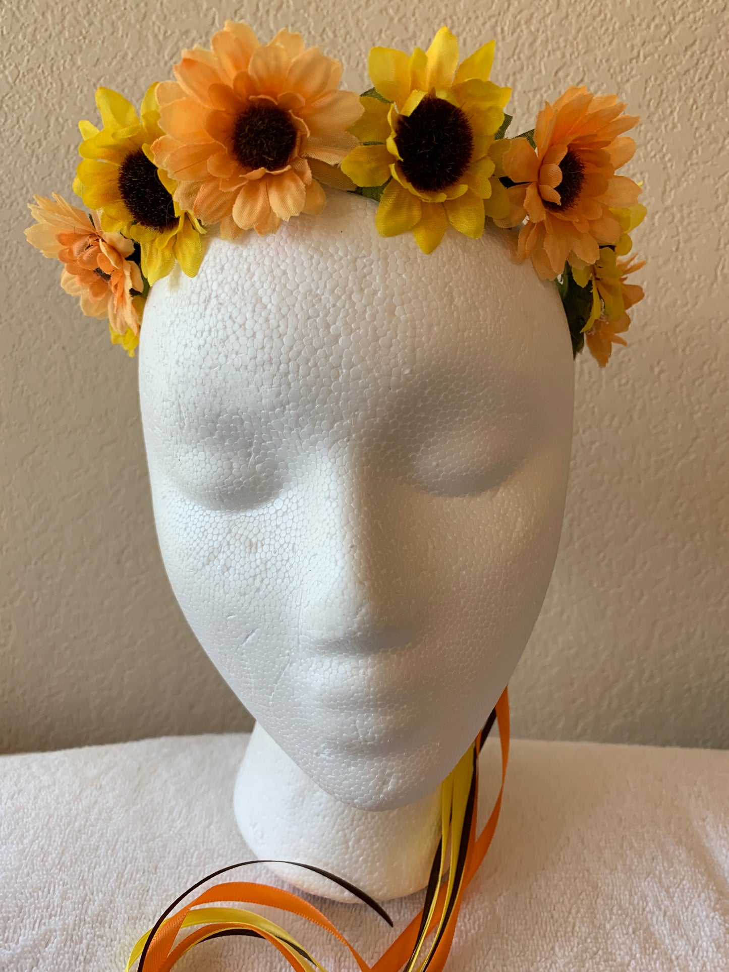 Small Wreath - Orangish and Yellow Sunflowers