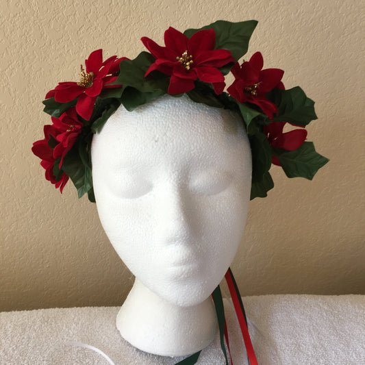 Small Wreath - Small red poinsettia