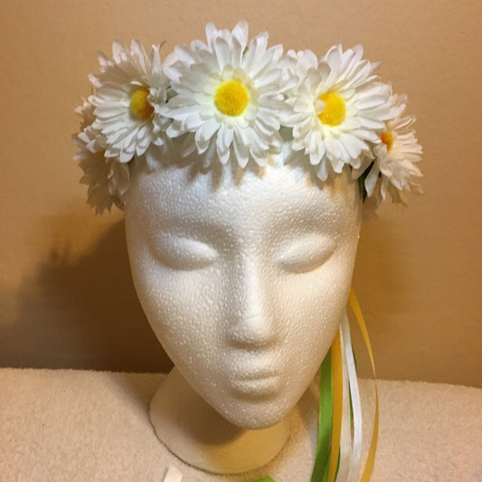 Small Wreath - White daisies