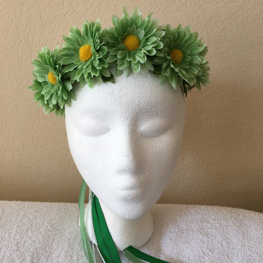 Small Wreath - Mint green daisies (3)