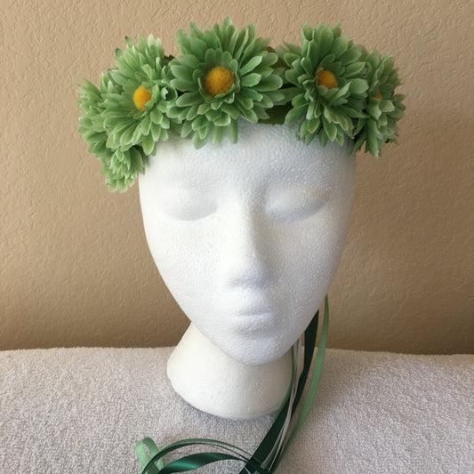 Small Wreath - Mint green daisies (4)