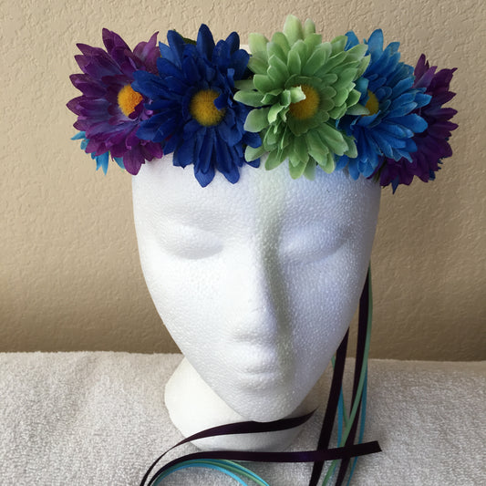 Small Wreath - Multi-colored daisies