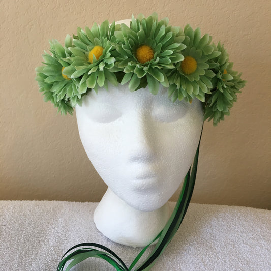 Small Wreath - Mint green daisies (5)