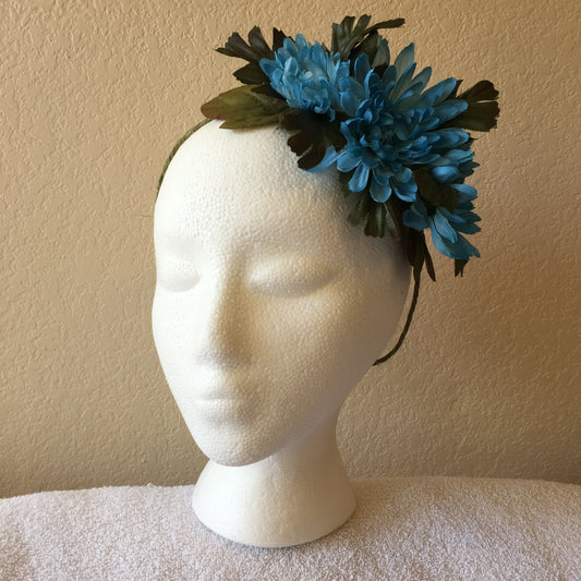 Side Wreath - Blue flowers